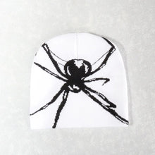 Load image into Gallery viewer, 1PC Fashion Knitting Spider Web Design Hat for Men Women Pullover Pile Cap Y2k Goth Warm Beanie Hats New Hip-hop Street Cap
