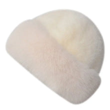 Load image into Gallery viewer, Fashion Headwear Fluffy Fur Winter Hat Thicken Fisherman Hat Solid Color Cold Windproof Panama Cap Chrismas Gifts
