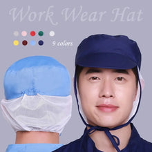 Load image into Gallery viewer, Cook Accessories Breathable Work Wear Hat Dust-proof With Hair Mesh Chef Hat Lightweight Hair Nets Cap Hotel Restaurants
