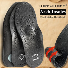 Load image into Gallery viewer, Insole KOTLIKOFF  For s Leather Orthotic s Flat Feet High Arch Support Orthopedic s Sole O/X Leg Corrected Insert shoe pads
