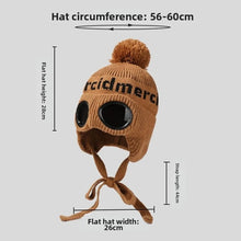 Load image into Gallery viewer, Fashion Windproof Glasses Knitted Hat Ear Protectors Cold-proof Beanie Hats Warm Woolen Hat Winter
