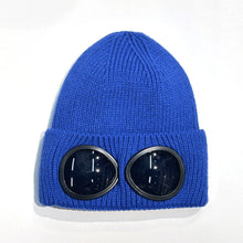 Load image into Gallery viewer, New Unisex Men Women Knitted Hat with Goggles Windproof Winter Warmer Ski Beanies Soft Warm Anti-slip Ear
