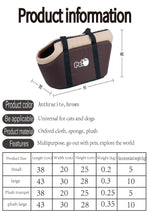 Load image into Gallery viewer, 2023Universal Pet Travel Bags Warm Puppy Portable Outgoing Cats Travel Handbags Bag Cat Backpack Cat Shoulder Bags For Small Cat
