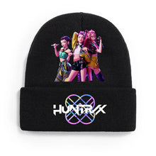 Load image into Gallery viewer, KPop Demon Hunters Winter Cold Hat Knitted Hat Cartoon Anime Warm Fashion Accessories Children's Birthday Christmas Cute Gift
