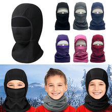 Load image into Gallery viewer, New Parent-Unisex Balaclava Hat Warm Ring Scarf Windproof Pullover Cap Fleece Ski Earmuffs Hat for Children Boys Girls
