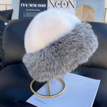 Load image into Gallery viewer, New Warm Fluffy Fur Bucket Hat Thicken Fisherman Hat Soft Ear Protection Panama Cap Winter
