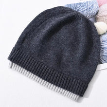 Load image into Gallery viewer, Casual Versatile Stacking Hat Mock Double Layer Warm Wool Knitted Hat Crochet Bonnet Soft Ear Protection Cap Unisex
