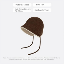 Load image into Gallery viewer, Multicolor Ear-flap Lenin Cap Suede Earflap Protection Fleece-lined Basin Hat Windproof Cold Protection Ear Protection Hat
