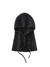 Load image into Gallery viewer, 100%Wool Balaclave Beanies For Women&amp;Men Winter Knitted Neck Face Protect Warm Soft Hooded Hats Drawstring Skullies Headgears
