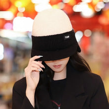 Load image into Gallery viewer, Versatile Ear Protection Knit Baseball Cap Dual Tone Keep Warm Winter Warm Hat Thickened Thermal Knit Beanie Outdoor Activities
