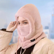Load image into Gallery viewer, YANBIGUO 1 Pc Warm Balaclava for Women&amp;Men,Winter Hats Sherpa Hood Ski Face Cover,Windproof Furry,Adjustable Hood Cap Scarf
