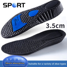 Load image into Gallery viewer, Insole 1Pair Height Increase s for Feet PU Memory Foam s Pad Breathable Orthopedic Heel Lift  for Sport Running Care shoe pads

