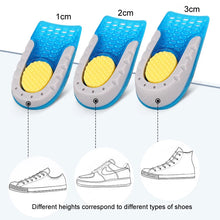 Load image into Gallery viewer, Insole High Quality TPE Heightened  Height Increase Half s Pad Men Women Silicone Gel Invisible Growing Heel 1-3cm Lift Soles shoe pads
