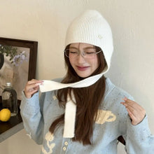 Load image into Gallery viewer, Fashion Woolen Crochet Keep Warm Knitted Hat Solid Color Windproof Beanies Cap Soft Coldproof Pullover Cap For Women Girls
