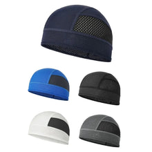 Load image into Gallery viewer, New Breathable Helmet Inner Cap Sweat Absorption Quick Dry Beanie Cap Simple Mesh Hat Outdoor Riding
