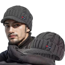 Load image into Gallery viewer, 1pc Unisex Winter Warm Beanie,Outdoor Skiing Ear Protection Leisure Elasticity Warmth Fleece Dandy Knit Cap for Climbing,sports
