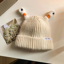 Load image into Gallery viewer, Cute Cartoon Quirky Light-emitting Tentacle Knitted Hat Parent-child Models Warm Wool Cap Eyes Light-emitting Beanie Monster Hat
