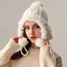 Load image into Gallery viewer, New Knitted Knitted Hat Pompom Warm Ear Protection Hat Coldproof Fur Balls Lei Feng Hat Autumn and Winter
