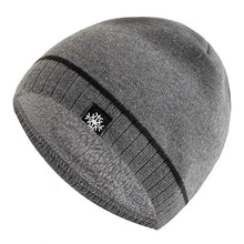 Load image into Gallery viewer, Winter Hats Outdoor Men Warm Ski Beanie Cap Casual Snow Label Decor Winter Luxury Knitted Hats
