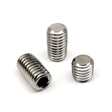 Load image into Gallery viewer, 500/1500 M2 M2.5 M3 M4 M5 M6 M8 DIN913 304 Stainless Steel Black Hex Hexagon Socket Allen Flat Point Grub Bolt Set Screw Kit Box
