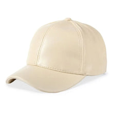 Load image into Gallery viewer, Casual Outdoor Sports Leather Baseball Caps Adjustable Hip Hop Warm Caps Autumn Winter Thermal Hats for Men Women
