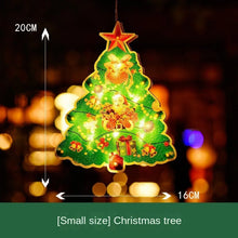 Load image into Gallery viewer, Christmas Decorative Lamp Santa Claus Sucker Lamp Christmas Tree Holiday Modeling Lamp Window Lamp Decoration
