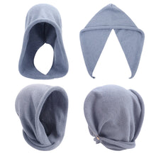Load image into Gallery viewer, New winter scarf and hat combo for ladies – made of faux cashmere, knitted in a DIY style, featuring a hood and a pull-on design
