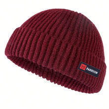 Load image into Gallery viewer, 1pc Men Beanies Skullcap Street Style Hip Hop Brimless Baggy Melon Cap Cuff Fisherman Beanies Hats Winter Warm Knitted Bonnet
