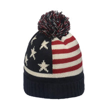 Load image into Gallery viewer, Oohmy Winter Beanie Cuffed Knit Warm Hat for Men Women Youth Boys Girls American Flag Outdoor Ski Sports Hiking Caps
