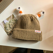 Load image into Gallery viewer, Cute Cartoon Quirky Light-emitting Tentacle Knitted Hat Parent-child Models Warm Wool Cap Eyes Light-emitting Beanie Monster Hat

