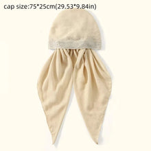 Load image into Gallery viewer, Fashion Cotton Elastic Headband Cap Elastic Band Diamond Pattern Stretch Shawl Stretch Fabric Plain Muslim Hijab Hat Women Lady
