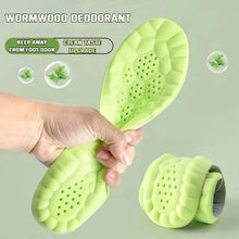 Load image into Gallery viewer, Insole 4D Super Soft Elastic Running  for Feet Wormwood Mint Massage Arch orthopedic s for men  Sole Sports shoe pads
