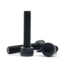 Load image into Gallery viewer, DIN912 M1.6 M2 M2.5 M3 M4 M5 M6 M8 Hexagon Hex Socket Head Cap Allen Bolt Screw 304 A2-70 Stainless Steel Black Grade 12.9 Steel
