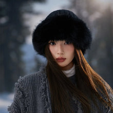 Load image into Gallery viewer, Thickening Winter Women's Warm Fur Hat Without Brim Cold-proof Warm Ear Protection Fisherman Caps Warming Tools Baseball Cap
