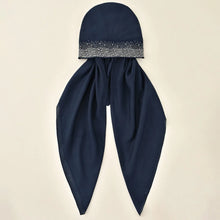 Load image into Gallery viewer, Fashion Cotton Elastic Headband Cap Elastic Band Diamond Pattern Stretch Shawl Stretch Fabric Plain Muslim Hijab Hat Women Lady
