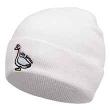 Load image into Gallery viewer, Cute Duck Embroidered Knitted Hat, Warm for Men and Women in Autumn and Winter, Outdoor, Adult Knitted Hat with Knitted Yarn
