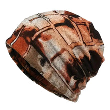 Load image into Gallery viewer, Contrasting Colors Pullover Hat Plaid Print Scarf Pullover Hat Turban Hats Multifunctional Keep Warm Women's Pile Hat
