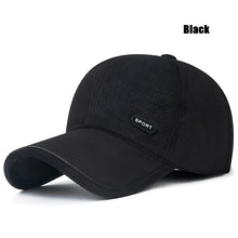 Load image into Gallery viewer, New Middle-Aged and Elderly Winter Windproof, Cold-Proof and Warm Baseball Cap With Ear Protection and Thickened Peaked Cap
