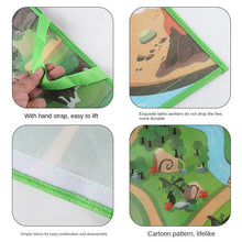 Load image into Gallery viewer, Waterproof Oxford Cloth Dinosaur Carpet Buggy Bag Velcro Portable Wildlife Carpet Buggy Bag
