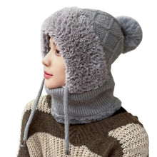 Load image into Gallery viewer, Fashion Windproof Winter Hat Warm Knitted Balaclava Ski Mask Full Face Neck Warmer Mask Hat Scarf Set Unisex
