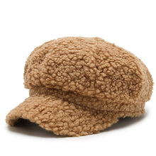 Load image into Gallery viewer, Fashion Lamb Wool Berets for Women Autumn Winter Painter Hat Octagonal Cap
