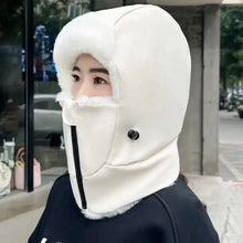 Load image into Gallery viewer, New Warm Scarf Mask Integrated Hat Coldproof Breathable Helmet Cap Waterproof Windproof Beanie Hat for Outdoor Cycling Skiing
