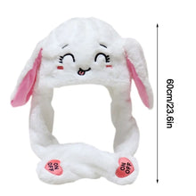 Load image into Gallery viewer, Funny Cartoon Glowing Moving Hat Neck Warmer Headwear Animal Earflap Hat Animal Movable Ears Airbag Cap Winter
