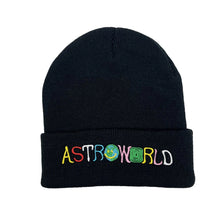 Load image into Gallery viewer, 1pcs Beanie Astroworld Embroidery Knitted Hat Ski Warm Winter Unisex Hip Hop Hats Black White Red

