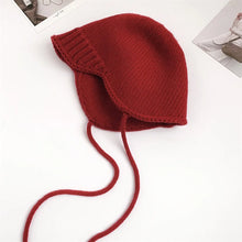 Load image into Gallery viewer, Casual Windproof Knitted Cap Warm Solid Color Beanie Cap Ear Protection Earmuffs Cap Autumn Winter

