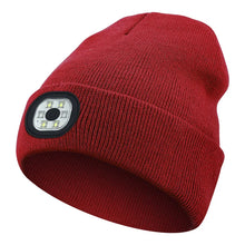 Load image into Gallery viewer, Creative 6 LED Beanie Hats, Unisex Winter Warm Hat for Night Riding fishing Warm Knit Caps Flashlight Head Lamp Cap,washable
