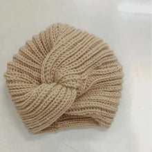 Load image into Gallery viewer, Fashion Accessories Twist Knitted Turban Hat Cross Wrap Head Warm Wool Turban Cap Bonnet Design Women's Headwear Girls
