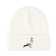 Load image into Gallery viewer, 1pc'pigeon' Embroidered Beanie Soft Stretchy Lightweight Winter Hat for Men &amp; Women, Outdoor Hip Hop Fashion
