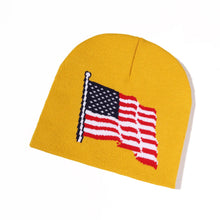 Load image into Gallery viewer, Oohmy Winter Beanie Cuffed Knit Warm Hat for Men Women Youth Boys Girls American Flag Outdoor Ski Sports Hiking Caps
