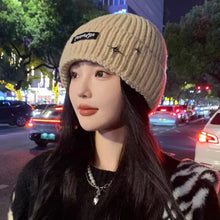 Load image into Gallery viewer, Solid Color Knitted Beanies Keep Warm Anti-cold Female Beanie Caps Hip Hop Outdoor Ladies Casual Cap For Women/Men/Students
